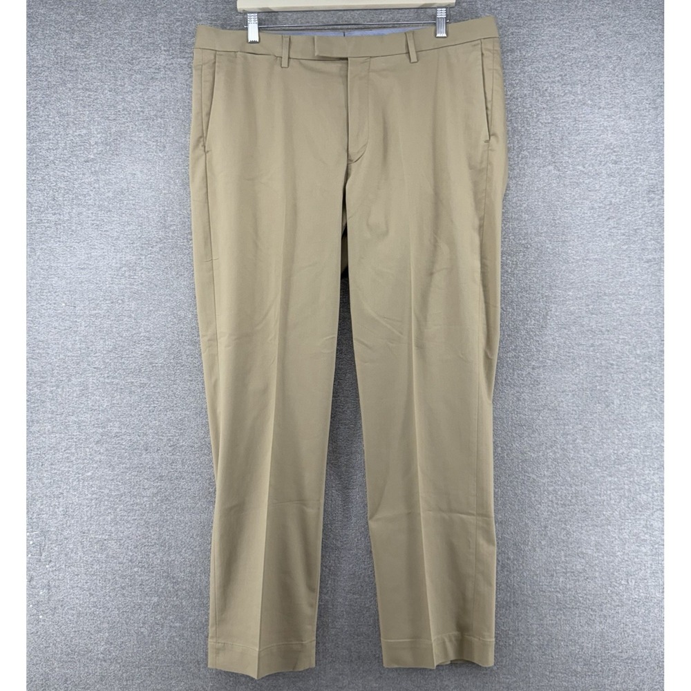 Polo Ralph Lauren Stretch Straight Fit Pants Men Size 36x30 Khaki Casual Preppy